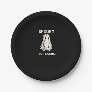SPOOKY BUT CARING Essential T-Shirt Paper Plate