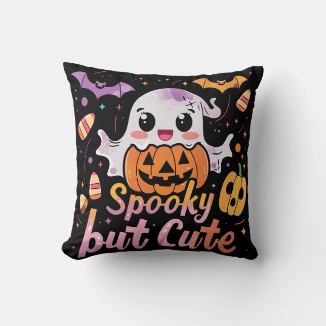 Spooky but Cute | ExDesigner | Halloween Cushion (Front)