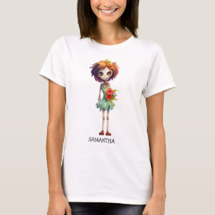 Spooky But Cute Zombie Kid – Adorable Macabre T-Shirt