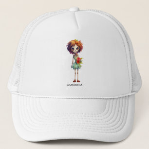 Spooky But Cute Zombie Kid – Adorable Macabre Trucker Hat
