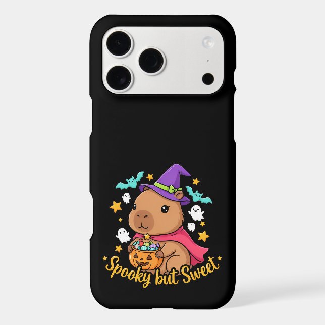 Spooky but Sweet Capybara Witch Halloween (Back)