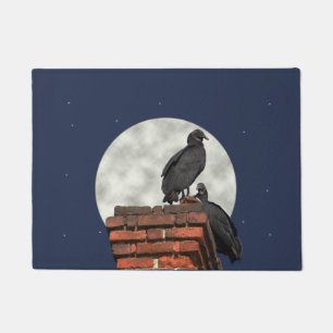 Spooky Buzzards Door Mat Rug