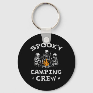 Spooky Camping Crew Halloween Camping Skeleton Cam Key Ring