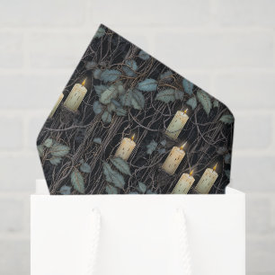 Spooky Candles and Vines Tissue Paper