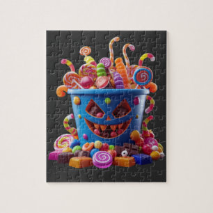 Spooky Candy Bucket – Halloween Treats Jigsaw Puzzle