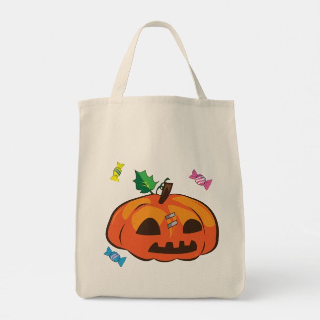 Spooky Candy Halloween Tote Bag (Back)