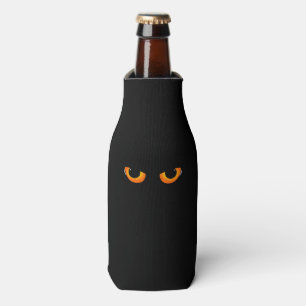 Spooky Cat Eyes Bottle Cooler