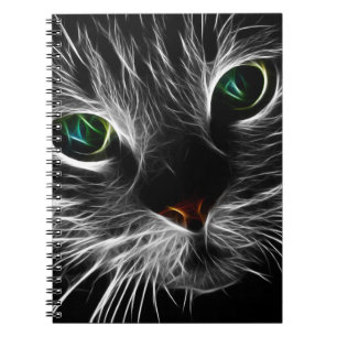 Spooky Cat Feline Soul Spirit Animal Notebook