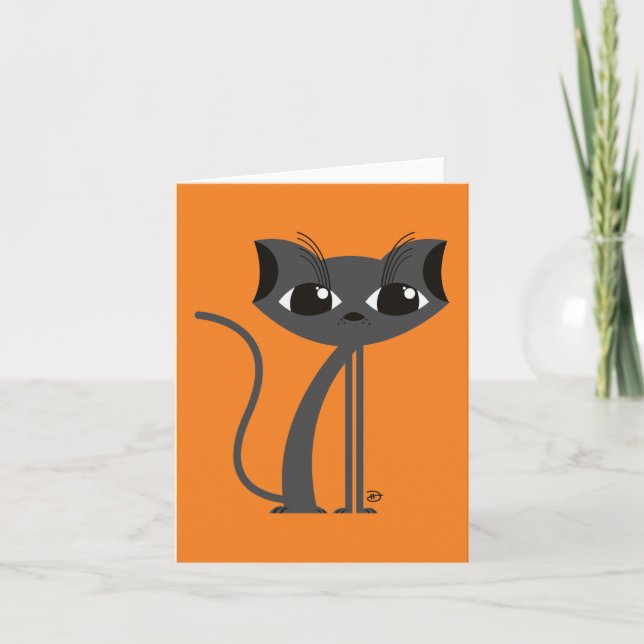 Spooky Cat - Greeting Card (Front)