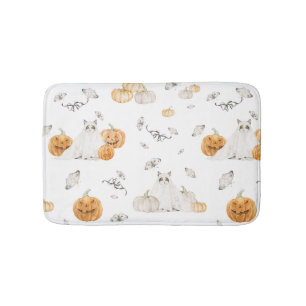 Spooky Cat Halloween Bath Mat