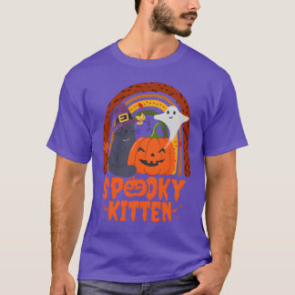 Spooky Cat Kitten Halloween cat for Halloween and  T-Shirt