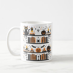 Spooky Cat Pumpkin Bat Spider Halloween Tee Coffee Mug