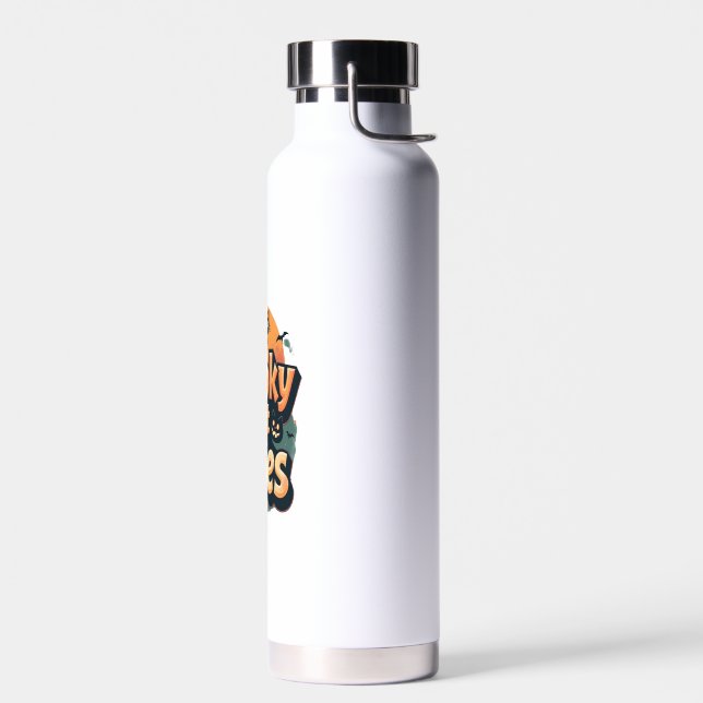 Spooky Cat Vibes Water Bottle (Left)