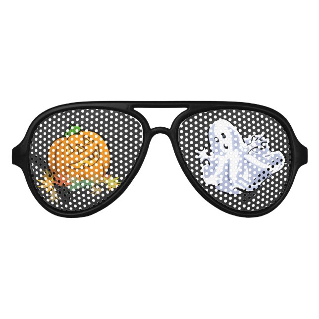 Spooky Characters Aviator Sunglasses (Front)
