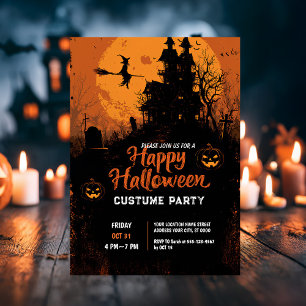 Spooky Charm Halloween Party Invitation