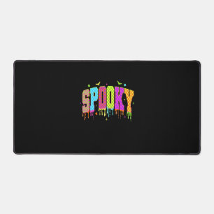 Spooky Checkered Halloween Desk Mat