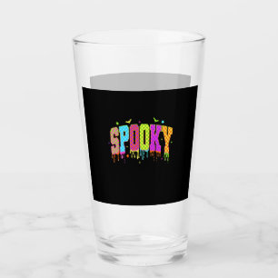 Spooky Checkered Halloween Glass