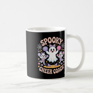 Spooky Cheer Coach Ghosts Halloween Cheerleading C Coffee Mug