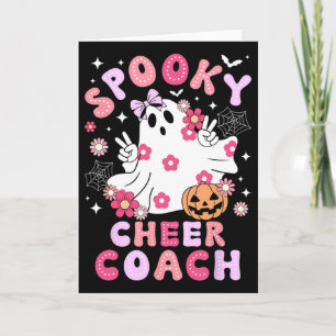 Spooky Cheer Coach Halloween Cheerleading Coach Gr Card