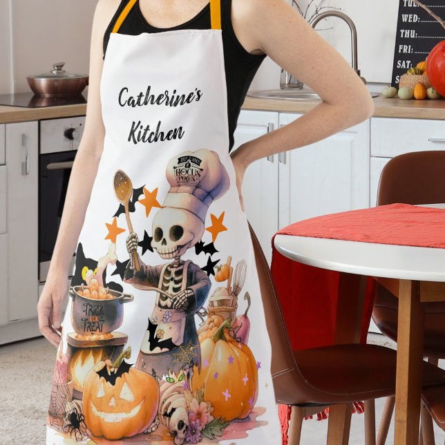 Spooky Chef Personalised Halloween Apron (Creator Uploaded)