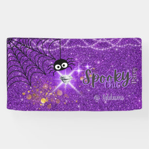 Spooky Chic Halloween Party Banner