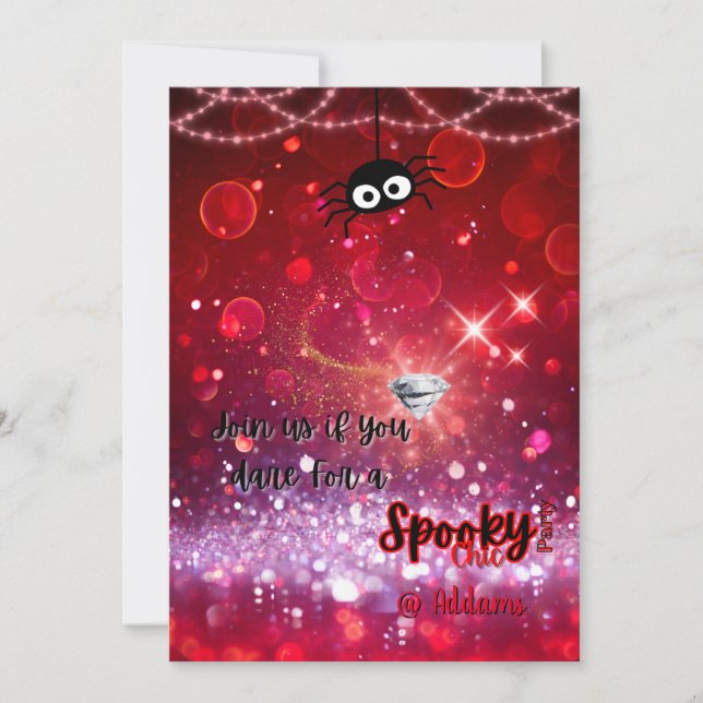 Spooky Chic Halloween Party Invitation (Front)