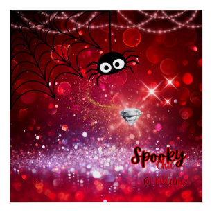 Spooky Chic Halloween Party Poster