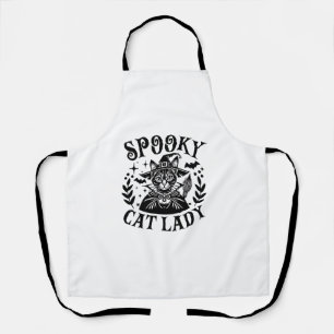 Spooky Childless Cat Lady Halloween Costume Apron