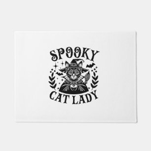 Spooky Childless Cat Lady Halloween Costume Doormat