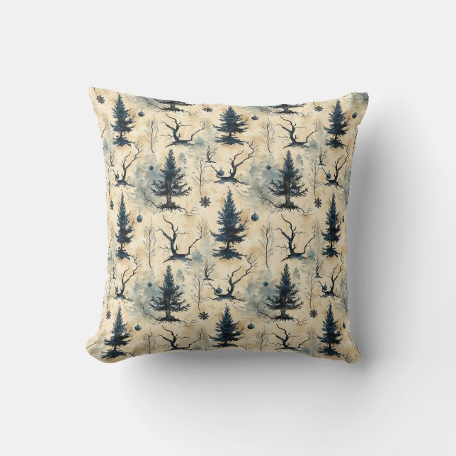 Spooky Christmas Tree Cushion (Front)