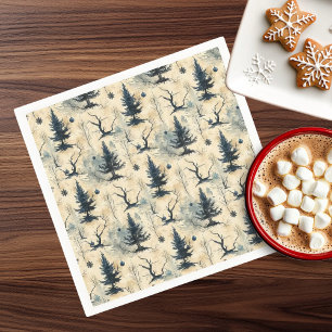 Spooky Christmas Tree Napkin
