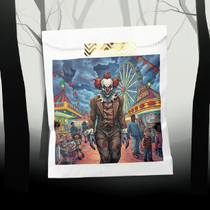 Spooky Clown at Carnival Comic Style Favour Bag