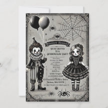 Spooky Clown & Doll Halloween
