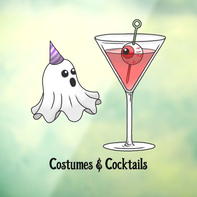 Spooky Cocktail and Cute Party Ghost (Sheet 3)