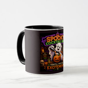 Spooky Cocktail Bar Halloween Ghost Mug