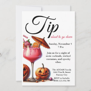 Spooky Cocktails Invitation Template Halloween
