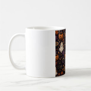 Spooky Coffee Cat Cafe Halloween Mug