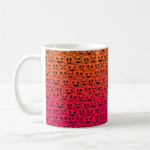 Spooky Colourful Pumpkins - Halloween Pattern Coffee Mug