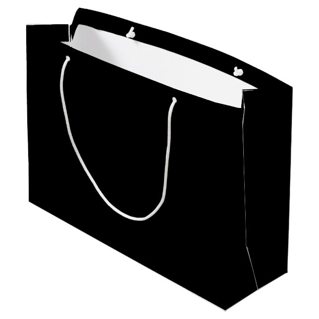 Spooky Colours - Black Large Gift Bag (Back Angled)