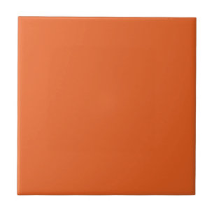 Spooky Colours - Deep Orange Ceramic Tile