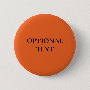 Spooky Colours - Deep Orange Custom Text Button