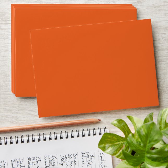 Spooky Colours - Deep Orange Envelope (Stacked)