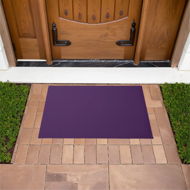 Spooky Colours - Deep Purple Door Mat (Outdoor)