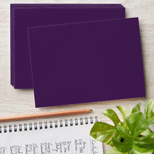 Spooky Colours - Deep Purple Envelope (Stacked)
