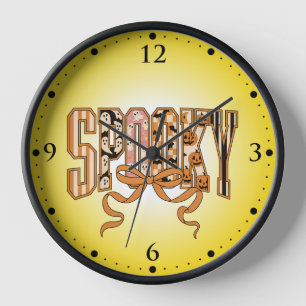 Spooky Coquette Halloween Aesthetic-66166 Clock