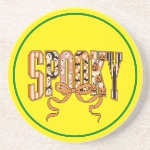 Spooky Coquette Halloween Aesthetic-66166 Coaster