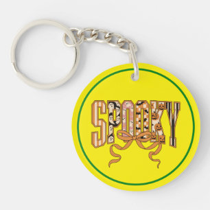 Spooky Coquette Halloween Aesthetic-66166 Key Ring