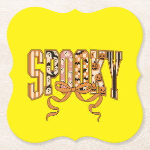Spooky Coquette Halloween Aesthetic-66166 Paper Coaster
