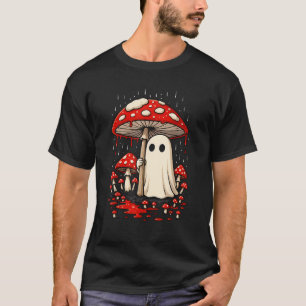 Spooky Cottagecore Halloween Ghost Mushroom Vibe D T-Shirt