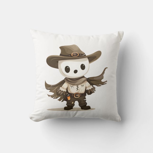 Spooky Cowboy Adventures Cushion (Front)